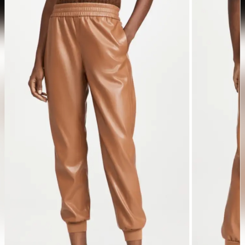 Alice + Olivia Pete Vegan Leather Pants Joggers